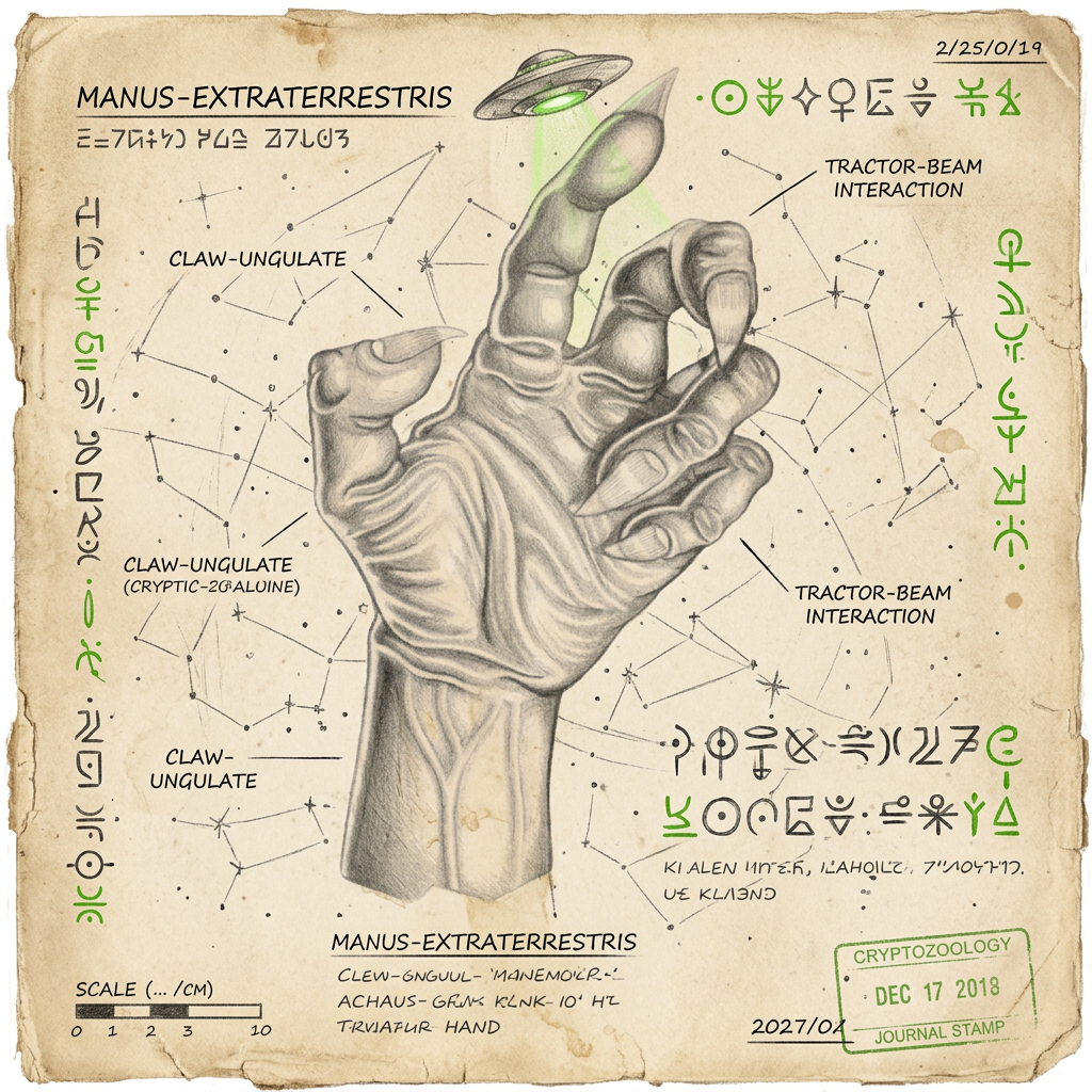 alien hand cryptozoology field journal